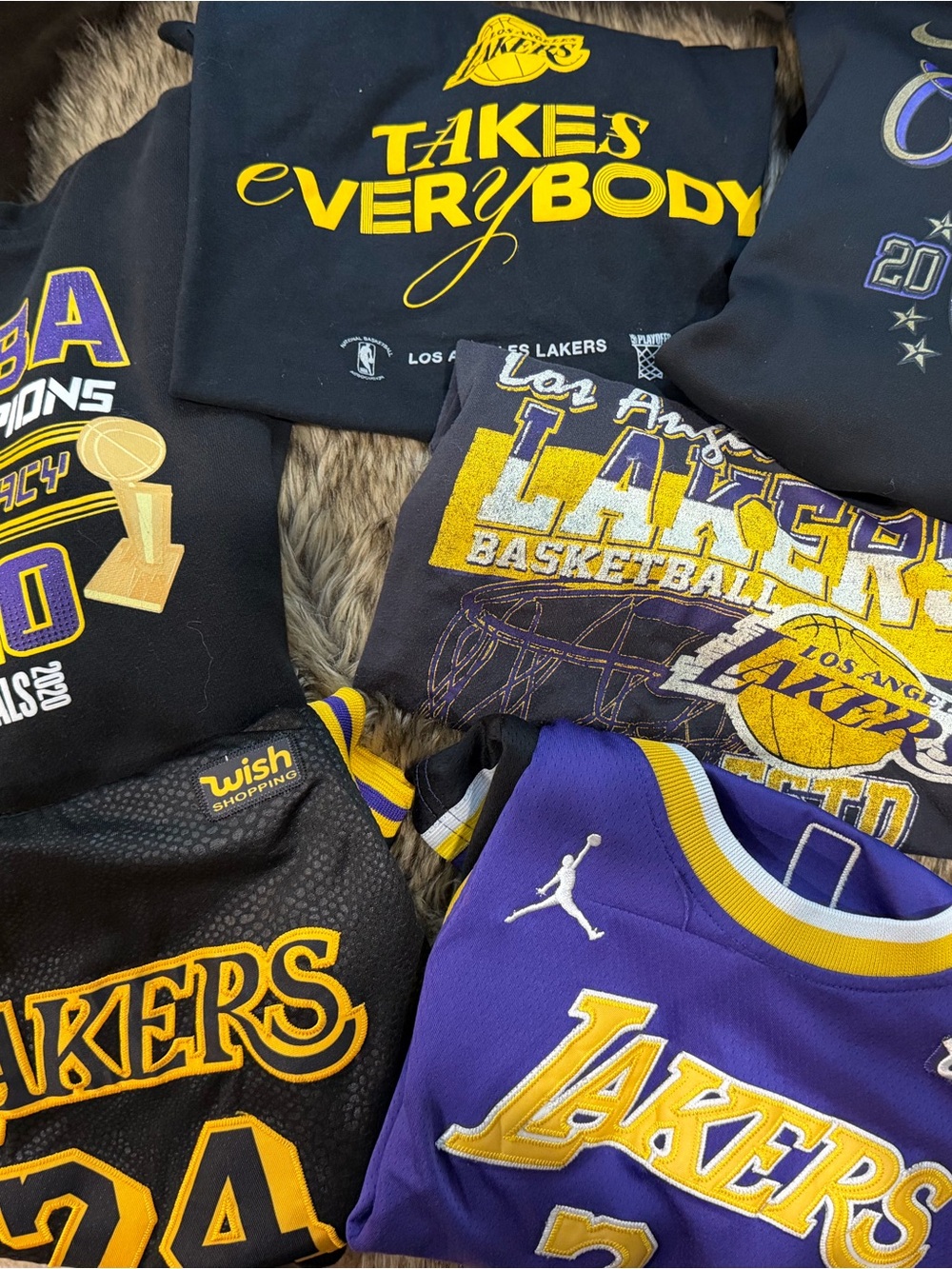 Nike Los Angeles Lakers 2 hoodies, 2 jerseys, 2 tshirts